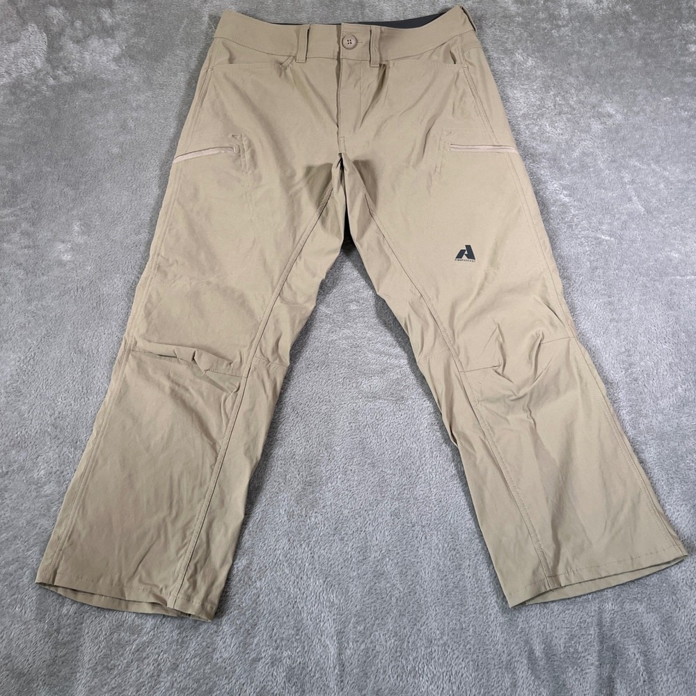 Eddie Bauer First Ascent Pants Mens 32x30 (Fits 32x25) Beige Hiking Outdoor